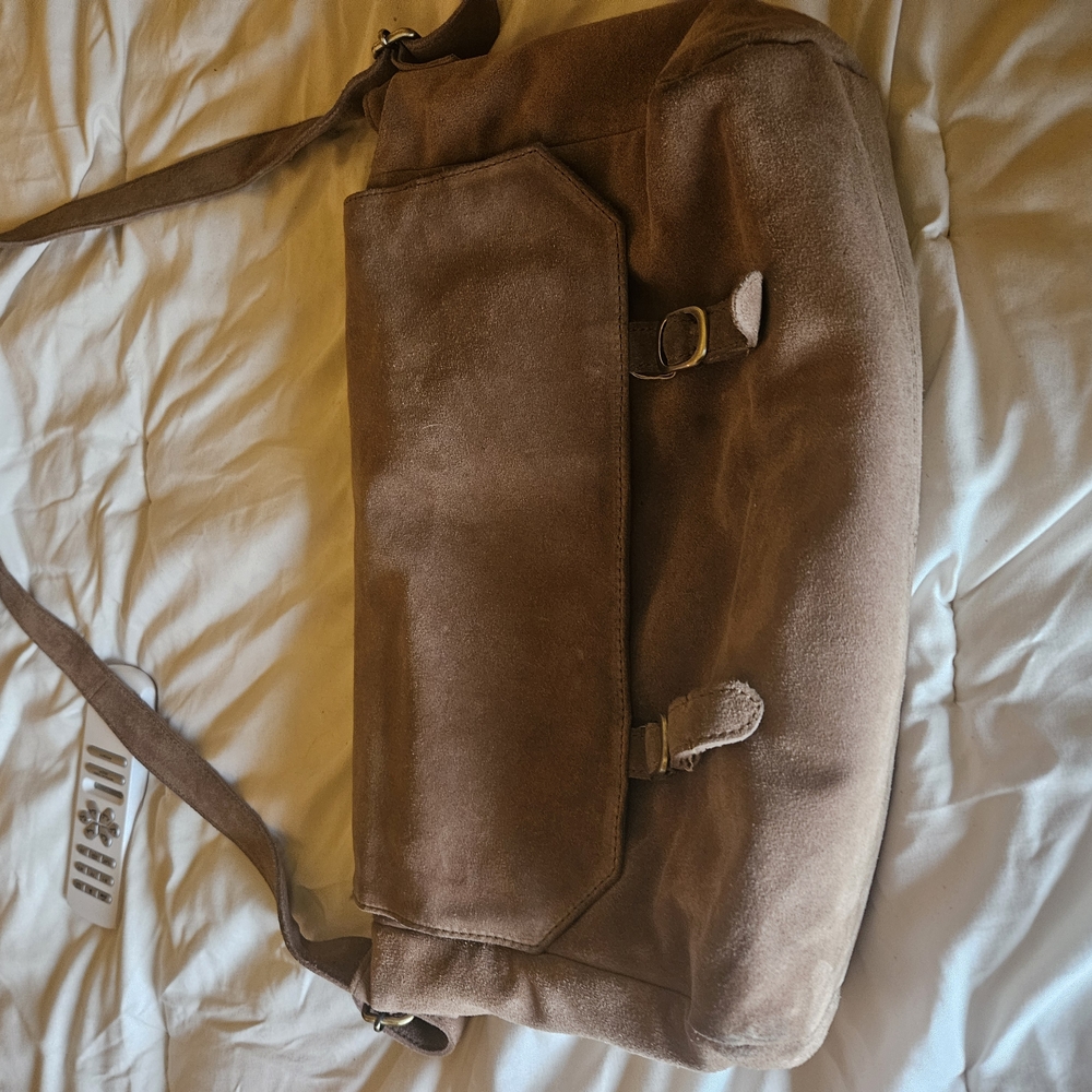 Free People Suede meassenger bag